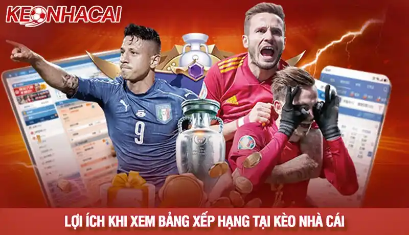 Bảng xếp hạng 2 Lợi ích khi xem bảng xếp hạng tại chuyên trang Kèo nhà cái